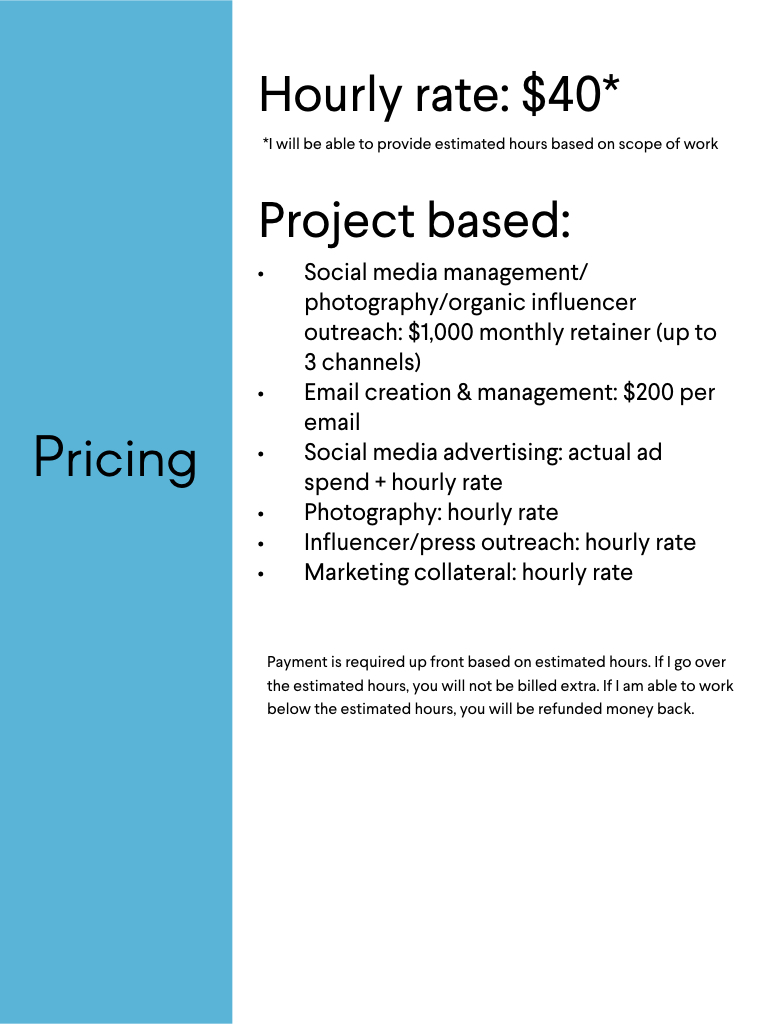 Pricing
